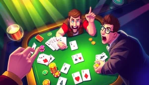 Experience rummy wealth with an engaging online game interface showcasing colorful cards and excited players.