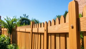 Enhance your property with professional fencing Manchester installations showcasing beautiful wooden textures.