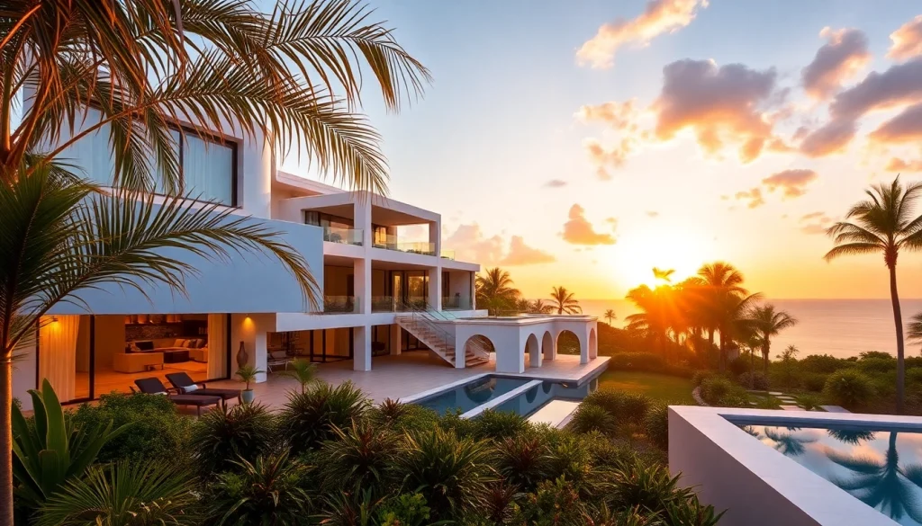 Experience modern luxury villas in St. Martin with stunning architecture and tropical elegance.