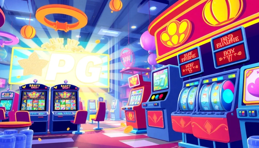 Spin your luck with สล็อตpg slot machines in a lively casino environment.