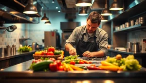 Technician conducting prep table repair in a commercial kitchen, demonstrating skilled craftsmanship and attention to detail.