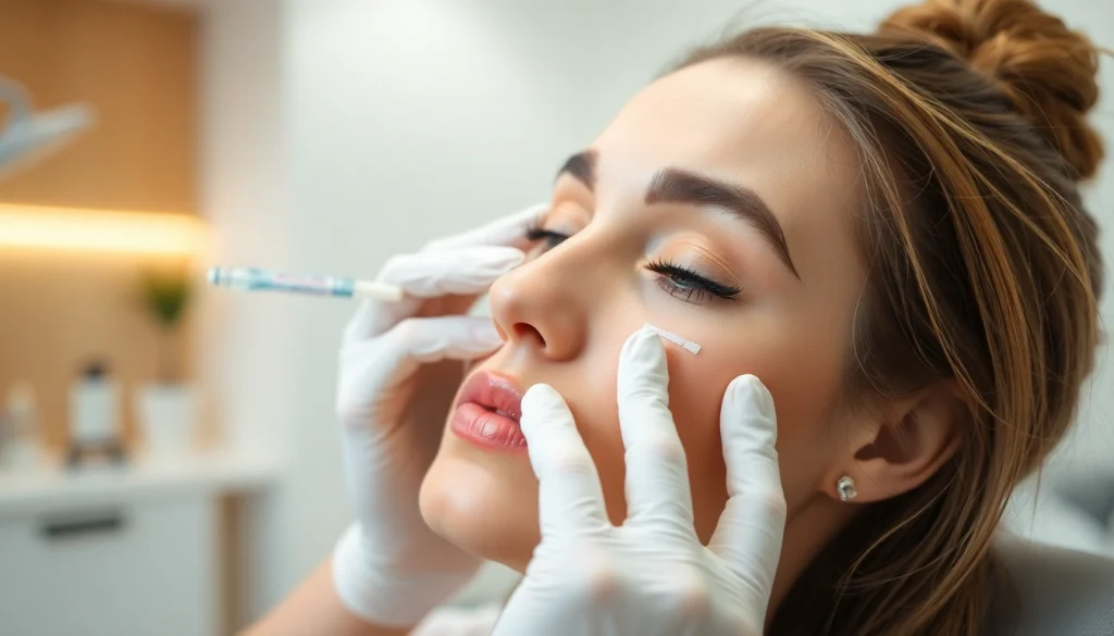 Professional administering Botox-Zürich treatment with a focus on patient comfort and safety.