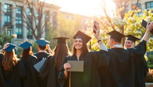 Find where to buy PhD degree with graduates celebrating their achievements.