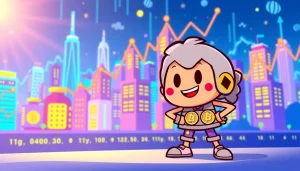 Engaging image showcasing the coinbase meme coin trend with a quirky digital character.