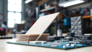 Showcasing various thermal management materials effective for cooling electronic components.
