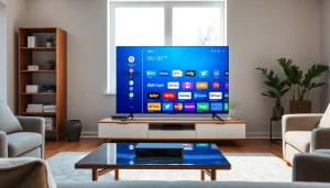 Experience the benefits of IPTV Subscription in a contemporary home setting with advanced streaming options.
