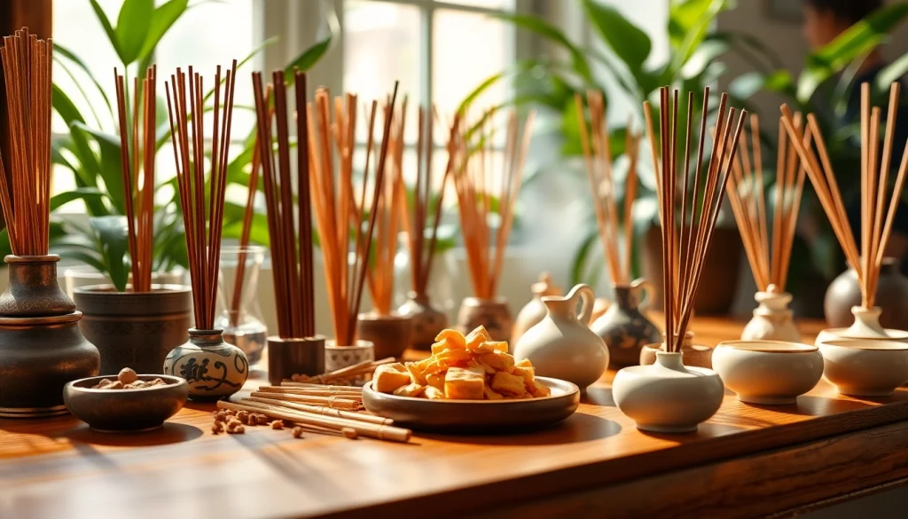 Brûler des incenses orientaux dans des porte-encens délicats en céramique, créant une atmosphère relaxante.