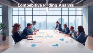 Analyze competitor pricing analysis data in a collaborative business setting.