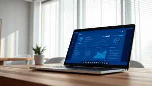 Evaluate AI-generated content with an effective ai checker on a modern laptop interface.