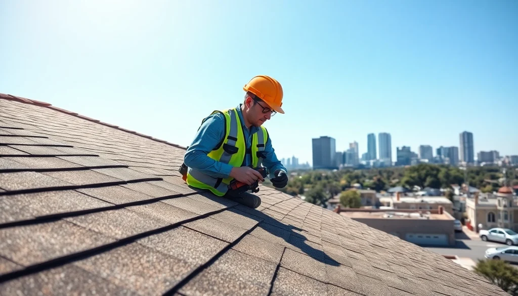 Conducting a detailed roof inspection Austin to ensure roof integrity and safety.