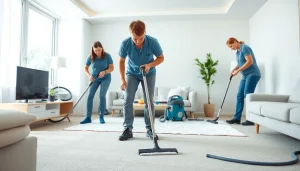 Expert bond cleaning Logan team thoroughly cleaning an apartment for end of lease.
