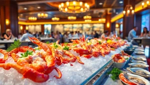 Delightful seafood buffets near me with fresh crab legs and shrimp in an elegant setting.