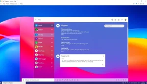 Experience Telegram電腦版's user-friendly interface with vibrant colors and seamless messaging features.