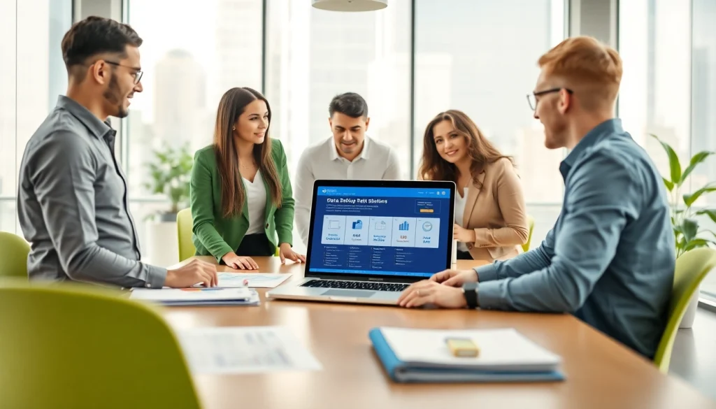 Team discussing Backup Services Markham solutions in a modern office.