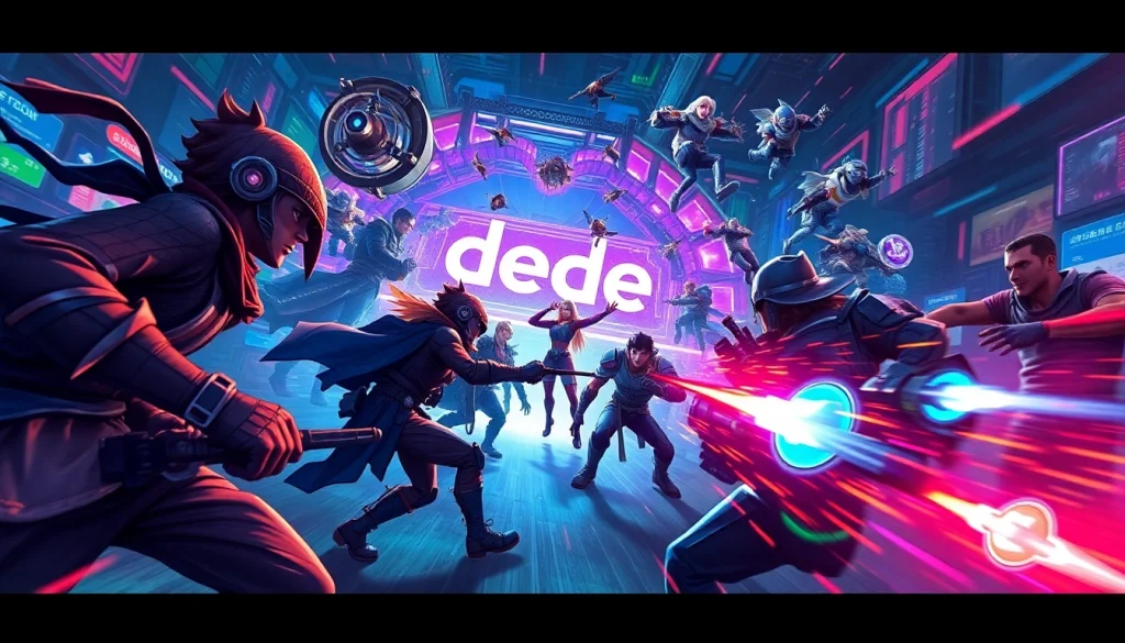 Players strategizing in the thrilling dede game, showcasing vibrant graphics and excitement.