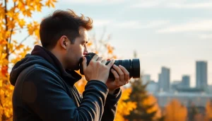 Showcasing a photography company edmonton capturing stunning landscapes with vibrant autumn foliage.
