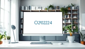 Optimale Nutzung von Office 2024 in einem modernen Arbeitsplatz mit hellem, einladendem Ambiente