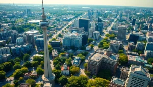 Capturing Stories Documentaries Toronto's vibrant landscape featuring the CN Tower against a city backdrop.