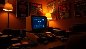 Play dos games download on a classic DOS computer with nostalgic peripherals.