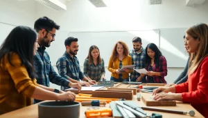 Engaging classroom scene for construction education Colorado, showcasing students actively participating in hands-on training.