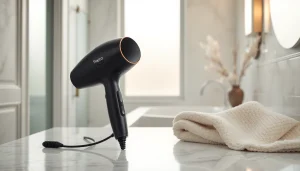 Fracsco AirBend™ S1 Pro Hair Styler & Dryer showcasing its elegant design and luxury appeal.