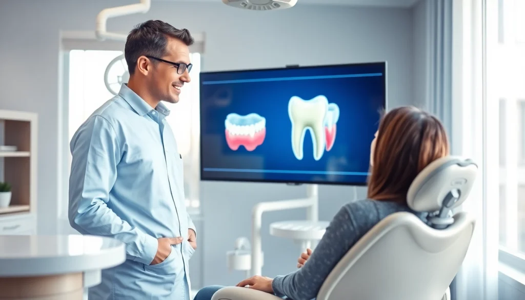 Dental bridges treatment explained in a modern clinic environment.