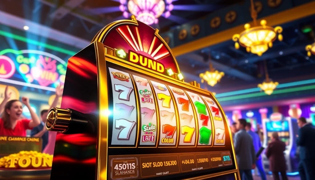 Menangkan jackpot besar dengan mesin slot Dumdum4D di lingkungan kasino yang meriah.