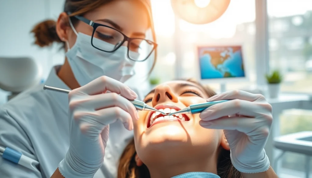 Experience professional dental cleanings with a dedicated hygienist in a modern clinic.