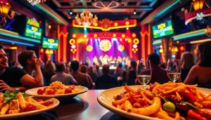 Experience an exciting Las Vegas dinner theater show with vibrant performances and delicious cuisine.