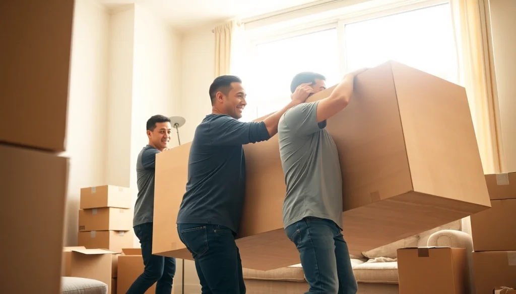 Bronx movers carefully handling furniture during a home relocation process.