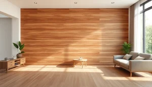 Enhance your space with a wood wall covering showcasing rich textures and warm tones.