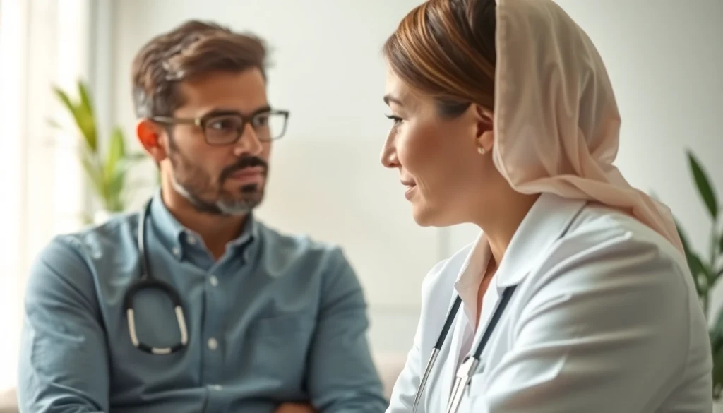 Providing anxiety treatment dubai in a serene therapy session focusing on patient and therapist.