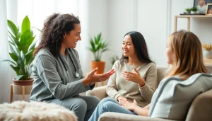 Addressing anxiety symptoms during a compassionate therapy session.