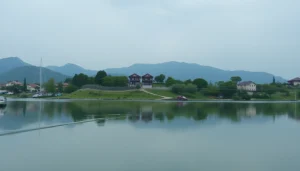 영상업체인 사비필름에서 팀원이 촬영 장비를 조정하는 모습, 협업의 중요한 순간.