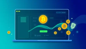 Innovative flash Bitcoin generator showing real-time Bitcoin transfers on a sleek interface.